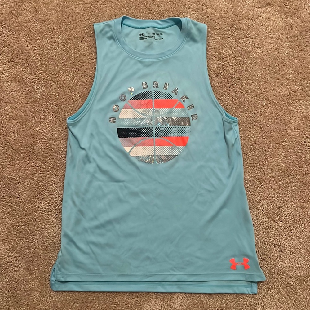 Girls UA basketball tank size medium